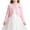 Pink, variant on Girls Cardigan Handmade Flower Long Sleeve Solid Button Front Knit Shawl Wrap Outerwear