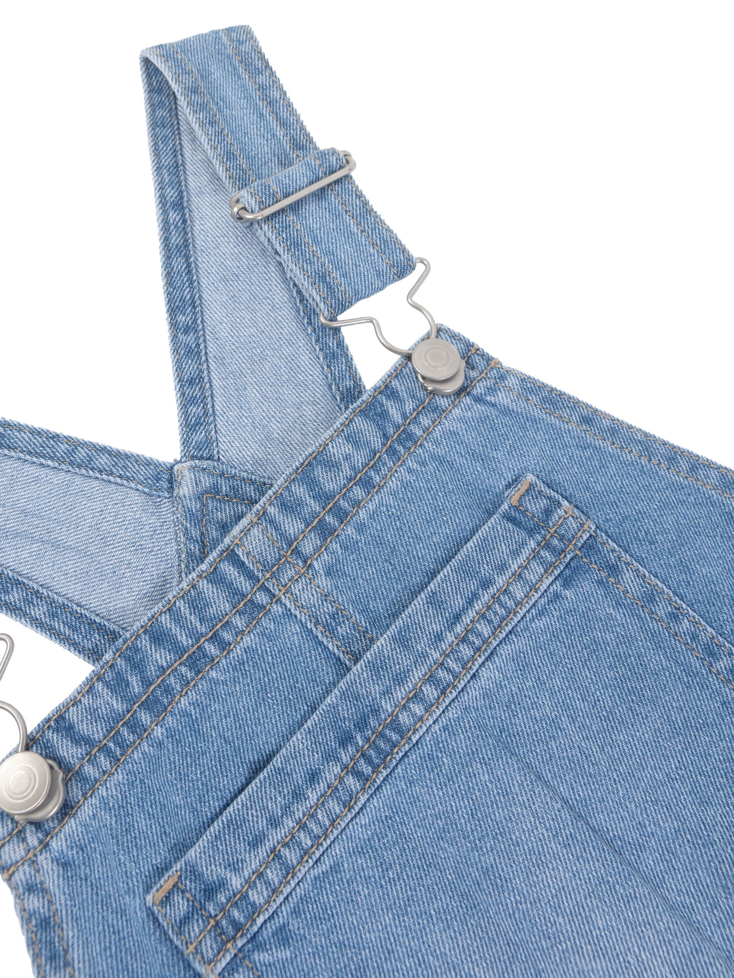 Wonder Nation Girls Denim Shortall, Sizes 4-18