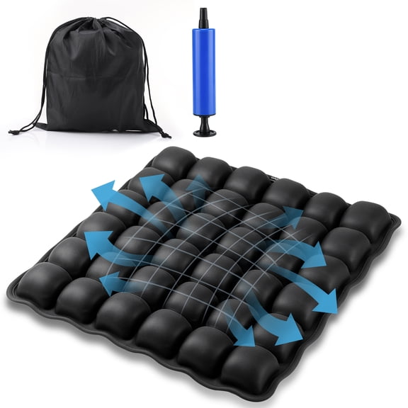 FlareMore Inflatable Seat Cushion for Airplane Travel,3D Air Cell Seat Cushion,Portable Travel Seat Cushion for Airplane,Tailbone Support Airline Seat Cushion for Long Flights,Office Chair & Car Seat