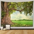 thumbnail image 1 of Tapiz de paisaje de árbol y bosque para colgar en la pared, decoración Hippie Boho, tapiz de tela grande, manta de tela estética para dormitorio, 1 of 4