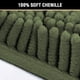 thumbnail image 2 of Alfombras grises para baño, antideslizantes, de chenilla, alfombra de baño extrasuave y absorbente para cuarto de ducha, lavable a máquina, secado rápido (gris, 17 x 24 pulgadas) Adepaton CJWUS-1485, 2 of 7