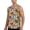 thumbnail image 2 of Xecao Cute Cat Men's Tank Top Workout Quick Dry Sleeveless Gym Jogging Muscle Shirts Summer Swim Beach Tops, 2 of 9