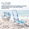 thumbnail image 3 of Silla de playa plegable Caribbean Joe, ligera, rojo/blanco/azul, 3 of 6