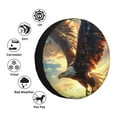 thumbnail image 4 of Balery Golden Sky Bald Eagle Cubiertas para Neumáticos - Protector Resistente para Neumáticos de Camioneta, SUV, Remolque, Camper y RV-14 inch, 4 of 6