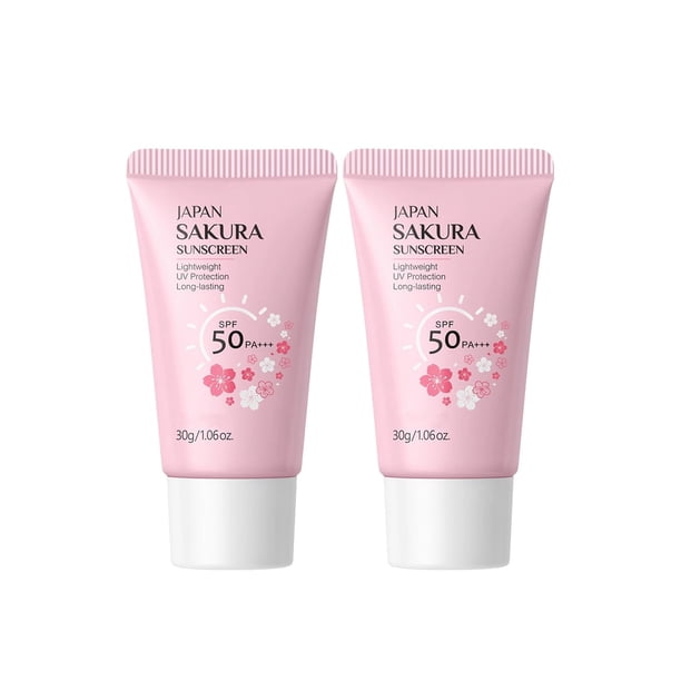 Protector solar New Cover Hidrating SPF 50 Japanese Sakura 60 ml x 2