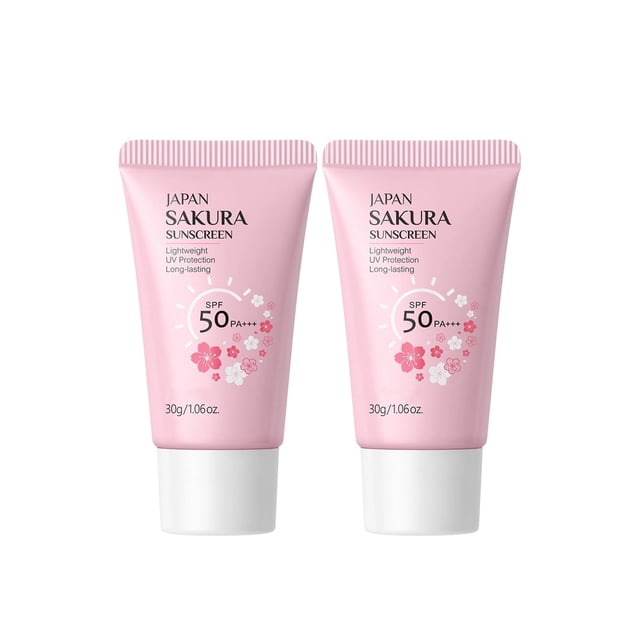 Protector solar New Cover Hidrating SPF 50 Japanese Sakura 60 ml x 2