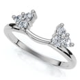 thumbnail image 2 of Pompeii 1/4ct Diamond Ring Enhancer Wedding Ring 14K White Gold (G/H,I1), 2 of 4