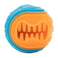 thumbnail image 2 of Interactive Dog Ball for Aggressive Chewers 2.5 Inch Orange Rubber Treat Dispensing Toys Dog Teeth Dental Care Chew Proof Toys for Home, 2 of 5