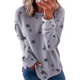 thumbnail image 1 of Sweat-shirt Décontracté à Col Rond à Manches Longues Imprimé à Rayures Molles et à Manches Longues, 1 of 6