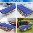 thumbnail image 2 of FICISOG Folding Camping Cots,900lbs Double Layer Oxford Strong Heavy Duty Wide Cots,with Carry Bag&mattress, 2 of 7