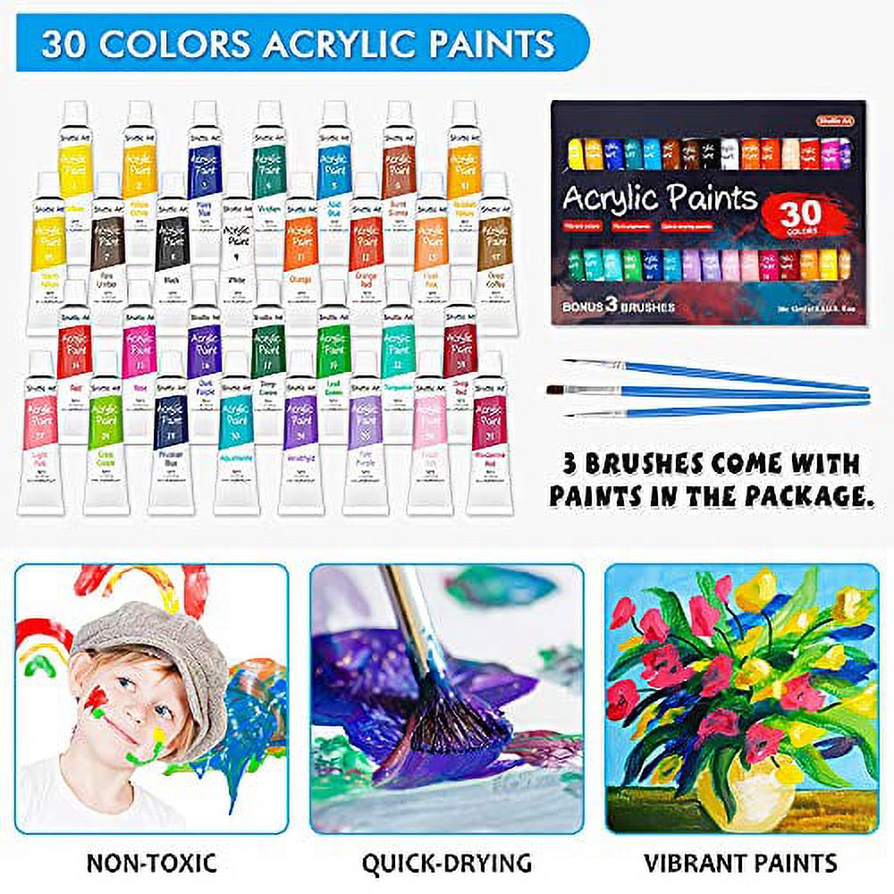 Shuttle Art 59-Piece Painting Set with Tabletop Easel photo 4