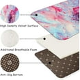 thumbnail image 5 of 2 Pieces Kitchen Rugs, Abstract Anti Fatigue Non Slip Foam Cushioned Art Lavender Purple Painting Comfort Indoor Floor Mat Runner Rug Set for Laundry Office Sink Bathroom (17"X48"+17"X24"), 5 of 5