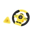 thumbnail image 2 of yotijay Kids Steering Wheel Toy Pretend Play Educational Suction Cup Base Electric Fine Yellow, 2 of 9