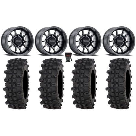 Method 409 15 Wheels Black (4+3) 32 ACP Tires Polaris RZR XP 1000 / PRO XP / Ranger XP 900/1000
