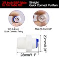 thumbnail image 2 of Unique Bargains 5pcs 3/8 Inch BSP Male to 1/4 Tube OD Straight Water Purifier Tube Connector Filter Pipe Joint Fitting, 2 of 7