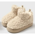 thumbnail image 4 of FDSKWKYBootie Slippers for Women Warm House Shoes Memory Foam Indoor Outdoor Fuzzy Boots with Rubber Sole, 4 of 6