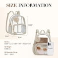 thumbnail image 4 of Mochila transparente Missnine antirrobo pequeña para eventos deportivos, 4 of 6