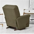 thumbnail image 3 of CHUNTIAN Stretch Recliner Cover, 4-Piece Waterproof Sofa Cover Single Seat Couch Cover Soft Jacquard Recliner Chair Slipcover with Pocket (Silver), 3 of 5