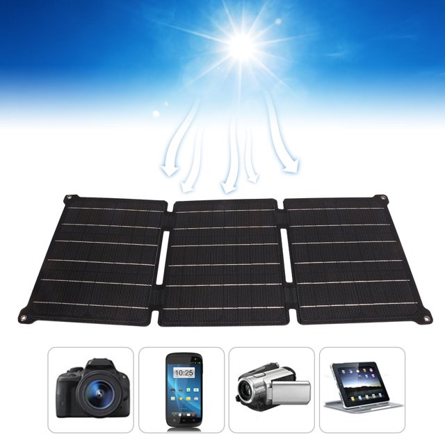 El Panel Solar Plegable, Conversión Eficiente Del Paquete De Carga Del Panel Solar Alta Para Acampar