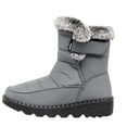thumbnail image 3 of Jamicy Snow Boots for Women Winter Shoes Waterproof Warm Plush Lined Mid-Calf Winter Boots with Non-Slip Outsole for Cold Weather, 3 of 6