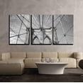 thumbnail image 2 of wall26 - 3 Piece Canvas Wall Art - Brooklyn Bridge New York City, USA in Black and White - Modern Home Art Stretched and Framed Ready to Hang - 24"x36"x3 Panels, 2 of 4