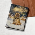 thumbnail image 5 of Brussels Griffon Happy New Year 2026 with Fireworks on New Year's Eve Travel Passport Wallet Griff Dog Lover PU Leather Passport Holder Cover - 12022, 5 of 5