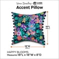 thumbnail image 3 of Classic Accessories Vera Bradley by   Water-Resistant Accent Pillow with Poms, 18 x 18 x 8 Inch, 2 Pack, 3 of 6