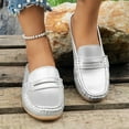 thumbnail image 3 of Mepaouo Mules for Women Flats Shoes Round Toe Backless Mule Slides Casual Walking Slip on Work Loafers, 3 of 6