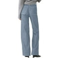 thumbnail image 4 of adviicd Barrel Jeans Women High Waisted Jeans for Women Straight Wide Leg Stretchy Loose Denim Pants with Pockets (Light Blue,S), 4 of 6