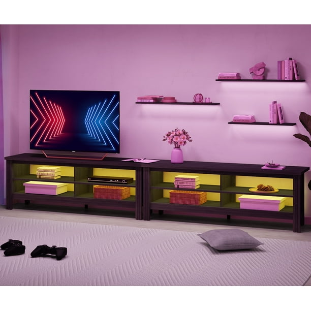 TV Stand for 90 inch TV Entertainment Center LED TV Console Table for