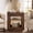 Dark Walnut, variant on Fnova End Table Farmhouse Square Side Table with Storage, Wooden Sofa Table with Central Hollow Design, Modern Bedside Table, Easy Assembly, for Living Room, Bedroom, Nightstand, Woodtone