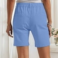 thumbnail image 4 of Bermuda Shorts Womens Golf Shorts Pull On Mid Rise Stretch With Pockets Summer Utility Comfort Hiking Short Pants 2XL, 4 of 4