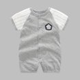 thumbnail image 2 of Summer Baby Boys Clothing Agkizg Baby Boys Bodysuits, Baby Boys Short Sleeves Rompers, Toddler Baby Girls Boys Short Sleeve Printed Color T-Shirt Round Neck Jumpsuit Romper, 2 of 3