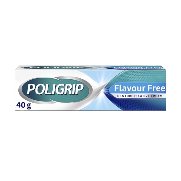 Crema adhesiva fijadora para dentaduras Poligrip sin sabor 40 g