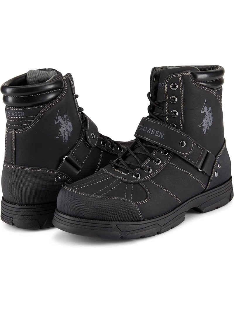 US Polo Assn Mens Connor Duck Toe Padded Collar Combat Boot  display picture 2