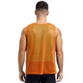 thumbnail image 2 of Zaldita Mens Pennies Sports Scrimmage Training Vest Football Soccer Jersey Mesh Tank Tops Team Orange XL, 2 of 7