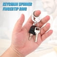thumbnail image 4 of Fidget Keychain Spinner, Metal Spinning Keychain Portable Spinner Key Holder Toys Gift for Adult Men Women Teens, 4 of 7