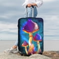 thumbnail image 3 of Lsque Magic Mushrooms ,Fireflies Printed Luggage Cover, Travel Luggage Protector,Scratch and Dirt Resistant, Fits 18-32 Inch Luggage - Small, 3 of 9