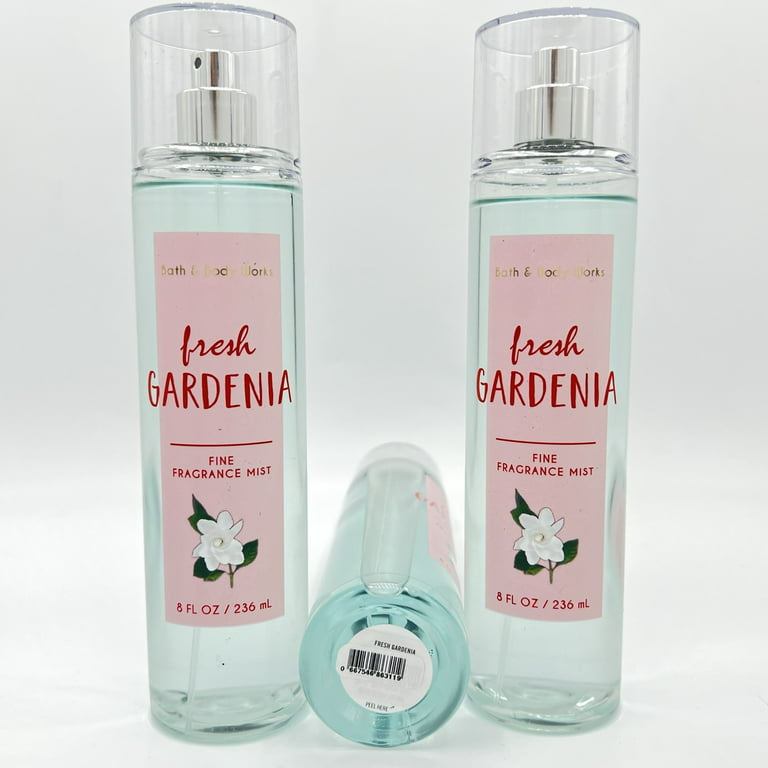 Bath & Body Works Fresh Gardenia 8oz Fine Fragrance Mist 3-Pack