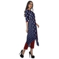 thumbnail image 3 of Moomaya Ensemble Tunique Indienne Haut et Pantalon Manches 3/4 Imprimé Kurta Kurti de Designer pour Femmes, 3 of 6