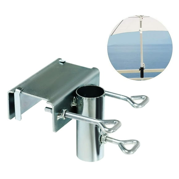Heavy Duty Patio Umbrella Clamp, Umbrella Stand Metal Clamp, Balcony Umbrella Holder, Bench , Bracket for Deck, Pool Deck, Bleachers, Tailgates