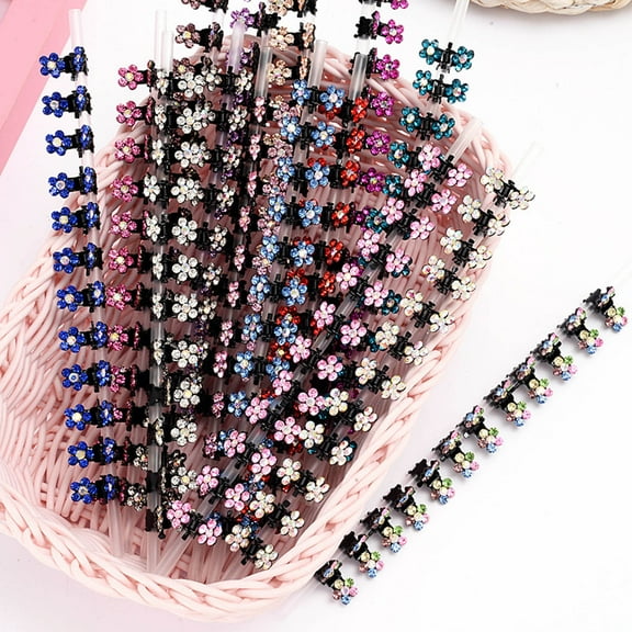 MUAXDA Rhinestone Side Clip Small Hair Clip Hair Claw Sim-ple Bangs Clip Top Clip Hair