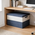 thumbnail image 5 of Bcylexb Wardrobe Storage Box with Lid, Small Storage Bins for Clothes Blankets Comforters Stackable Space Saving Organizer for Bedroom, 5 of 6