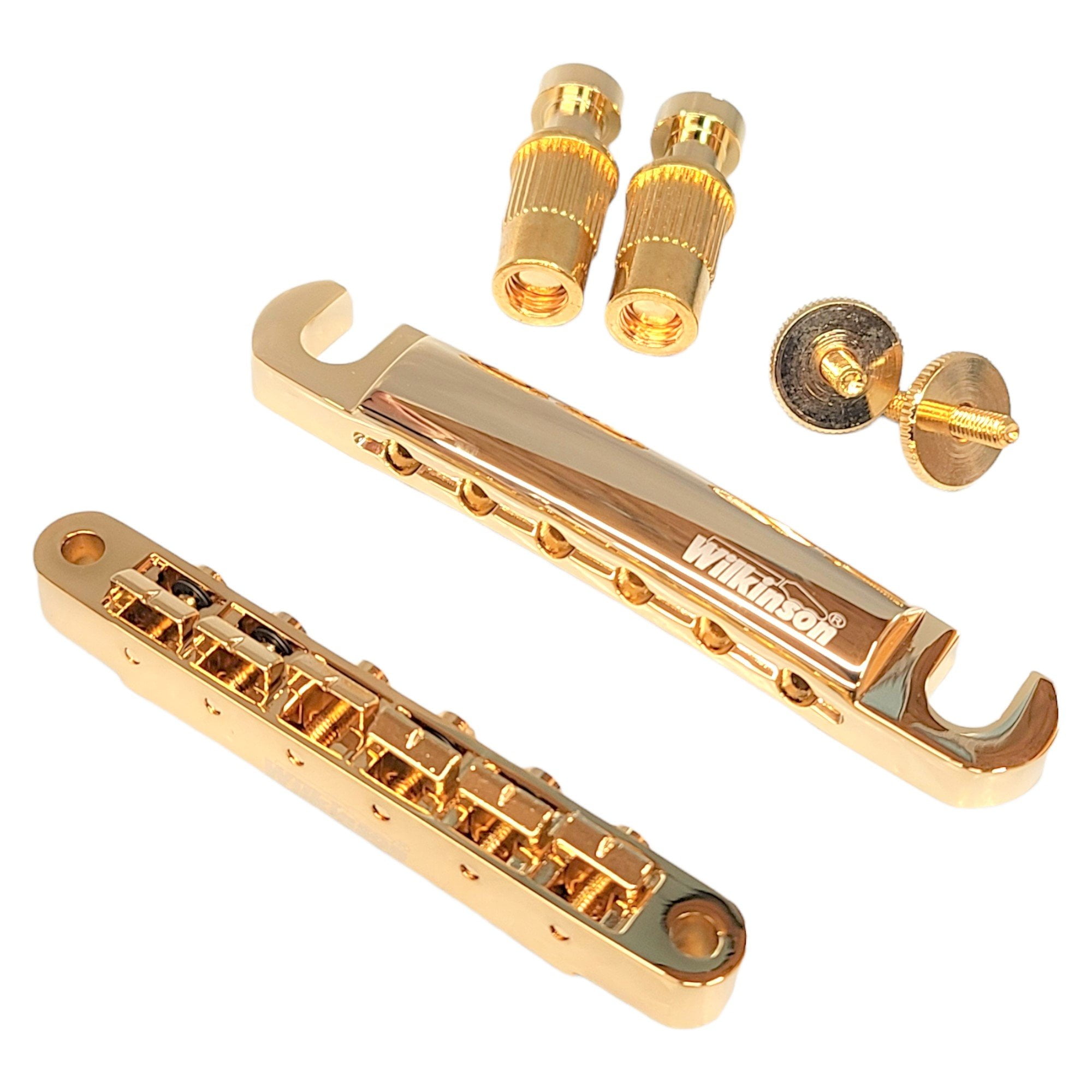 Wilkinson Gold TuneOMatic Guitar Bridge And Tailpiece