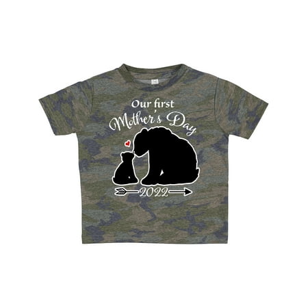 

Inktastic Bears Our First Mother s Day 2022 - Bear Silhouette Gift Toddler Boy or Toddler Girl T-Shirt