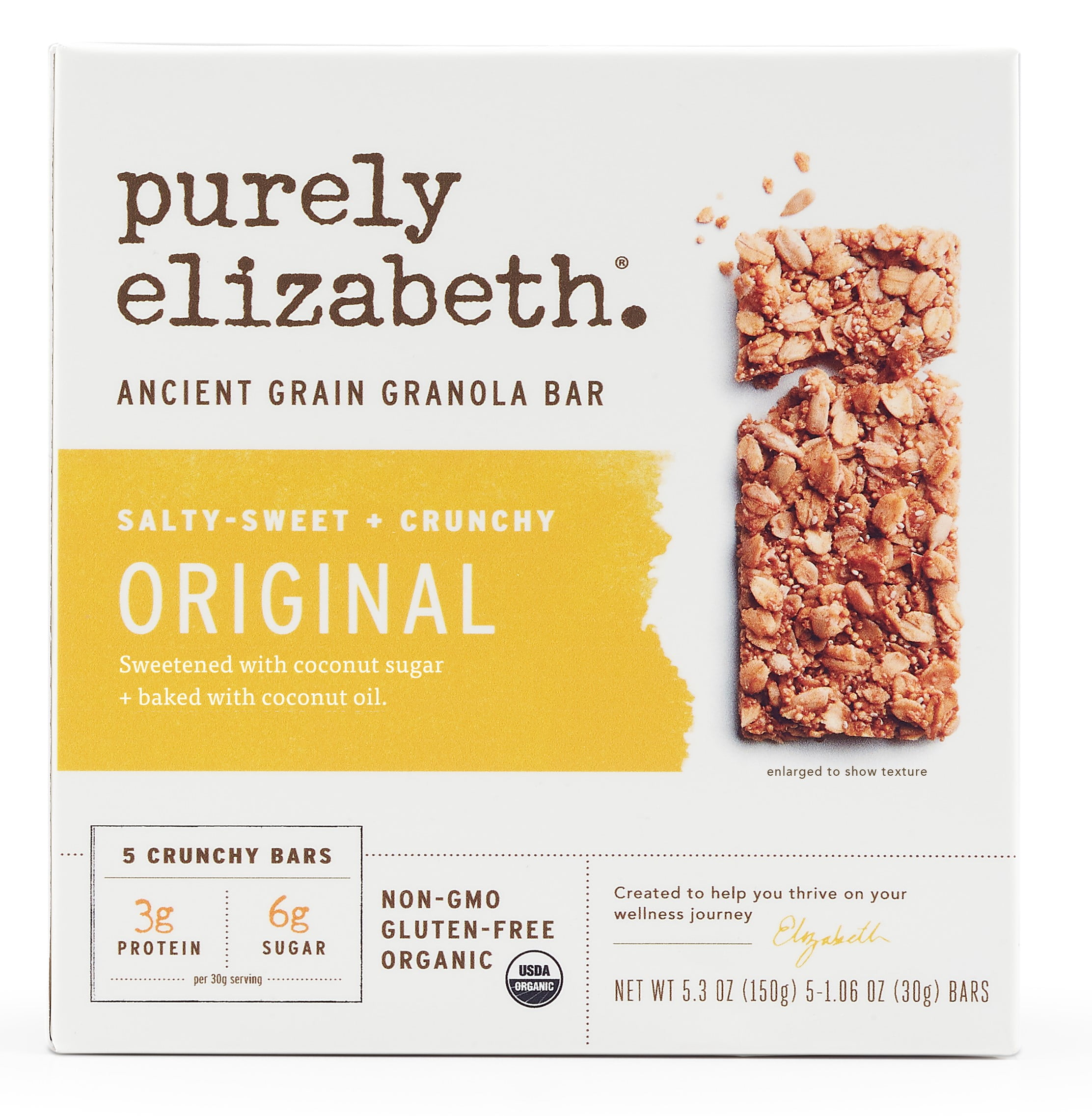 Purely Elizabeth Ancient Grain Granola Bar Original 5 count Walmart