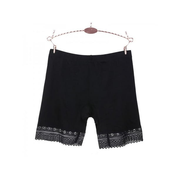 NEANEWSY Womens Flexible Comfortable Lace Tiered Short Safety Pants