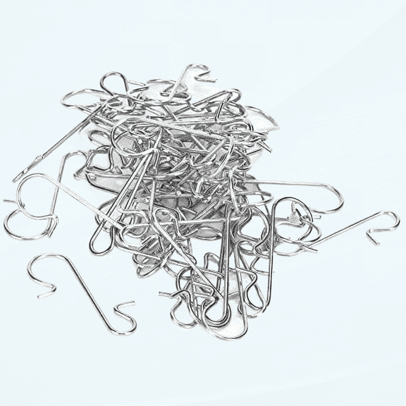 Hooks,Mini 1 Inch S Hooks, Metal Hangers Hanging Hooks Multi-Purpose Metal S-Shaped Hooks for DIY Crafts Decoration, Pack of 100(White)