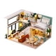 thumbnail image 1 of Casa de muñecas DIY Casas de muñecas de madera Kit de muebles de casa de muñecas en miniatura con LED Sin prueba de polvo, 1 of 8