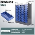 thumbnail image 2 of 40 Drawers Parts Cabinet, Nut Bolt Hardware Storage Cabinet, Bolt Bin with Blue ABS Plastic Drawers for Household Industrial Garage Spaces, 2 of 9